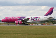 HA-LPN @ EGGW - Braking on arrival on Runway 26. - by MikeP