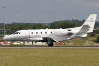 G-OMEA @ EGGW - Braking on arrival on r/w 26 at Luton. - by MikeP