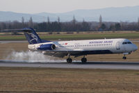 4O-AOM @ VIE - Montenegro Airlines Fokker 100