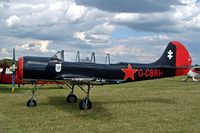 G-CBRH @ EGBP - Yakovlev Yak-52 [844815] Kemble~UK 09/07/2004. Seen at the PFA Fly in 2004 Kemble UK. Became LY-BOS 07-2009 - by Ray Barber