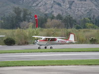 N7965Z @ SZP - 1963 Cessna 150C, Continental O-200 100 Hp, taxi after landing Rwy 22, really stunning condition/appearance! - by Doug Robertson