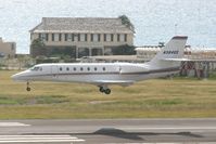 N384QS @ TNCM - N384QS landing at TNCM runway 10 - by Daniel Jef