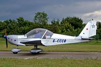 G-CCCO @ EGBP - Evektor EV-97 Eurostar [PFA 315-14006] Kemble~G 11/07/2004. Seen at the PFA Fly in 2004 Kemble UK taxiing out for departure. - by Ray Barber