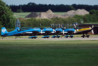 G-OFFO @ EGXW - The Blades display team ready for take off.