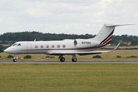N470QS @ EGGW - Departure roll down Runway 26. - by MikeP