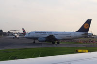 D-AKNG @ EGLL - Lufthansa Italia Airbus A319
