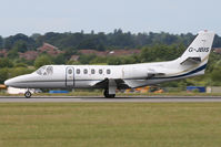 G-JBIS @ EGGW - Rolling down Runway 26. - by MikeP