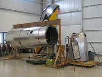 44-85813 @ I74 - Restoration of a B17G - components of the tail cone and vertical stabilizer. - by Bob Simmermon
