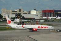 PK-LFR @ WSSS - PK-LFR Lion Airlines Boeing 737-900 at Singapore - by Pete Hughes