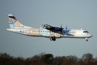 EI-REM @ EGCC - Aer Arran ATR72 arriving at Manchester - by Terry Fletcher