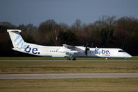 G-JEDW @ EGCC - FlyBe Dash 8 at MAN - by Terry Fletcher