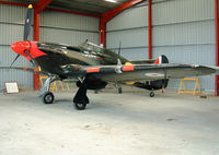 G-HURR - Breighton. Privately owned, wears 87 Squadron code 'LK-A' representing Sqdn Ldr Ian Gleed's aircraft. - by vickersfour