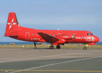 G-OPFW @ EGNS - Emerald Airways. Parcel Force Worldwide scheme. - by vickersfour