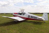 G-AYGA @ FISHBURN - Jodel D-117 at Fishburn Airfield, UK in 2004. - by Malcolm Clarke