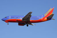 N510SW @ LAS - Southwest Airlines N510SW (FLT SWA3071) from San Jose Int'l (KSJC) on final approach to RWY 25L.