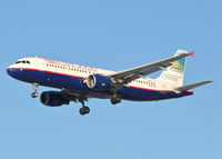 N267AV @ KORD - USA 3000 A320-214, GWY513, arriving RWY 28 KORD from MMPR (Puerto Vallarta). - by Mark Kalfas