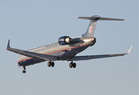 N507MJ @ KORD - Mesa Airlines/United Express CRJ7, ASH7117, arrives KORD RWY 28 from KCOS. - by Mark Kalfas
