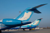 OY-SGC @ VIE - Globalexpress 5000 and Yakovlev 42 - by Dietmar Schreiber - VAP