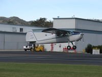 N77439 @ SZP - 1947 Cessna 140, Continental C85 85 Hp, arriving from CNO on Rwy 04 - by Doug Robertson