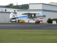 N2573J @ SZP - 1979 Piper PA-18-150 SUPER CUB, Lycoming O-320 150 Hp, landing Rwy 04 - by Doug Robertson