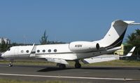 N1BN @ TNCM - N1BN back trackin the active for parking on the ramp