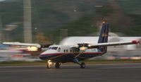 PJ-WIL @ TNCM - PJ-WIL on a late afternoon landing on runway 28