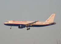 N266AV @ KORD - USA 3000 A320-214, GWY563, arriving 27L KORD from MDPC ( Punta Cana). - by Mark Kalfas