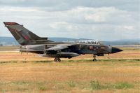 ZA471 @ EGQS - Tornado GR.1 of 617 Squadron awaiting clearance to join the active runway at Lossiemouth in the Summer of 1994. - by Peter Nicholson