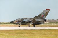 ZA471 @ EGQS - Tornado GR.1, callsign Saxon 2, of 617 Squadron preparing for take-off at Lossiemouth in the Summer of 1994. - by Peter Nicholson
