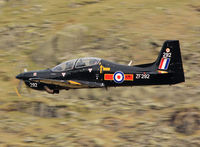 ZF292 - Royal Air Force Tucano T1 (c/n S92/T63) operated by 207 (R) Squadron. Taken at Dunmail Raise, Cumbria. - by vickersfour