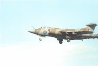 XW542 @ EGQS - Buccaneer S.2B of 237 Operational Conversion Unit landing at Lossiemouth in September 1989. - by Peter Nicholson