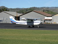 N66215 @ SZP - 1983 Cessna 172P, Lycoming O-320-D2J 160 Hp, landing roll Rwy 04 - by Doug Robertson