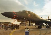 84-0051 @ EGQL - B-1B Lancer Boss Hawg of 337th Bomb Squadron/96th Bomb Wing on display at the 1991 RAF Leuchars Airshow. - by Peter Nicholson
