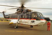 G-ATFM @ EGQL - Pleasure flights at the 1991 Leuchars Airshow were provided by this British International Helicopters S-61N. - by Peter Nicholson