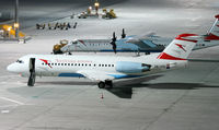 OE-LFQ @ LOWW - Austrian Arrows Fokker Aircraft B.V. F 28 Mk0070, c/n: 11568 nightshot
