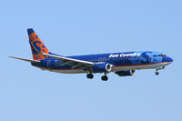 N806SY @ DFW - Sun Country 737 landing at DFW