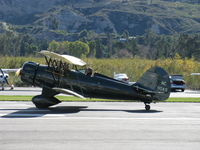 N110AS @ SZP - 2005 Waco Classic YMF-F5C, Jacobs R755B 275 Hp radial, takeoff roll Rwy 04 - by Doug Robertson