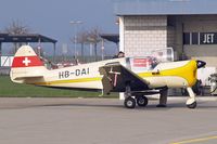 HB-DAI @ LSZR - Preserved and airworthy owned by The Fliegermuseum Altenrhein being made ready for a local flight.