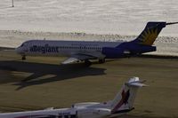 N948MA @ KPIA - Alleginat Airways (N948MA) eastbound on South Commercial Ramp - by Thomas D Dittmer
