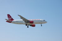 N628VA @ LAX - N628VA short final rwy 24R - by AJ Heiser