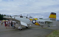 N628B @ KAWO - T-28B at Arlington airfield, WA, summer 1997. Sadly this aircraft crashed at 4 feb 1999 near Joshua Tree, CA, killing its owner. - by Henk van Capelle