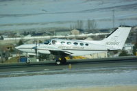 N21WU @ KBIL - Cessna 421 Air Ambulance