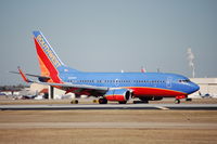 N435WN @ HOU - Landing roll rwy 12R - by AJ Heiser