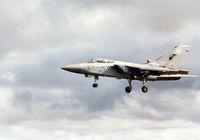 ZE757 @ EGQS - Tornado F.3 of 43 Squadron based at RAF Leuchars landing at Lossiemouth in April 1996. - by Peter Nicholson