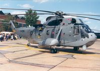 U-278 @ MHZ - S-61A Sea King of Esk 722 Royal Danish Air Force in the static park at the 1993 Mildenhall Air Fete. - by Peter Nicholson