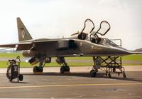 E22 @ MHZ - Jaguar E of EC-7 French Air Force on the flight-line at the 1993 Mildenhall Air Fete. - by Peter Nicholson