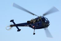 A-301 @ EHGR - Unusual view of a VIP Alouette III making a very tight turn. - by Joop de Groot