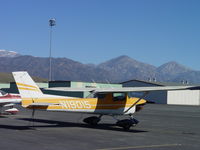N19015 @ POC - Parked with lower engine cowling off - by Helicopterfriend