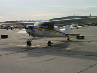 N76496 @ CNO - Tied down and parked - by Helicopterfriend