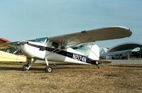 N2174N @ KISM - Cessna 140 at Kissimmee airport, close to the Flying Tigers Aircraft Museum